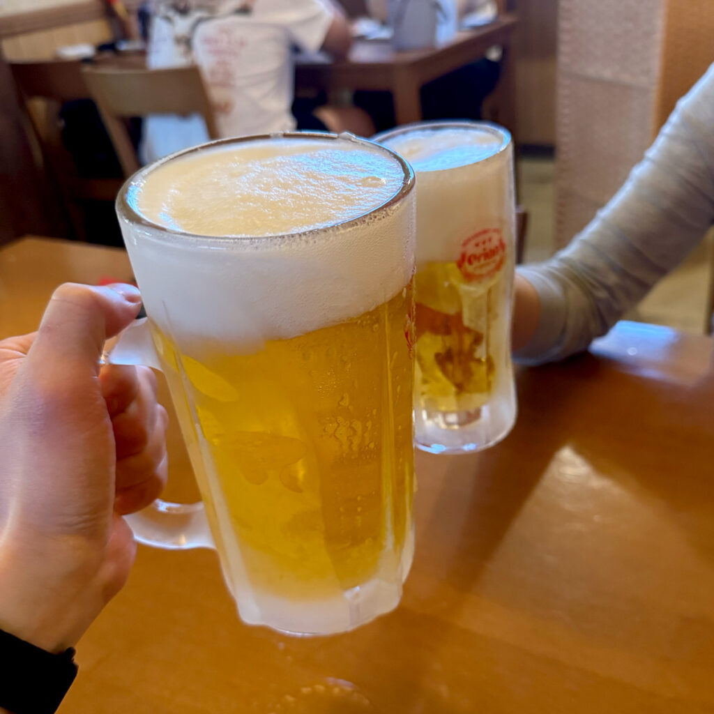 居酒屋かぁらや生ビール