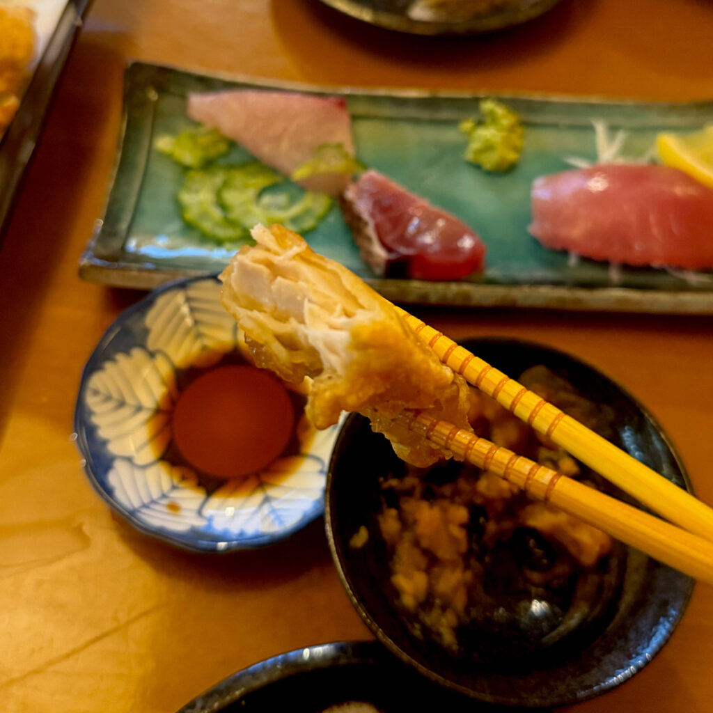 居酒屋かぁらや島魚天ぷら